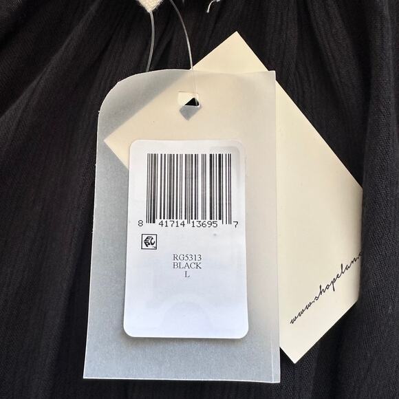 Elan Cover-Up Sleeveless Semi Sheer Cami Mini Slip Dress in Black - Picture 10 of 11